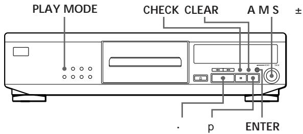 SONY CDP-XE900E - Creación de un programa propio (Reproducción de programa) - 1