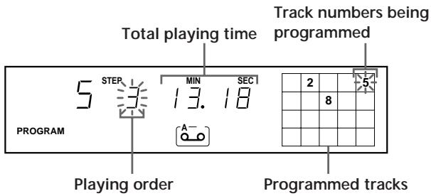 SONY CDP-XE900E - Creating a programme on the player - 1