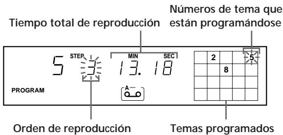 SONY CDP-XE900E - Creación de un programa en el reproductor - 1