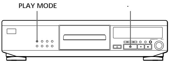 SONY CDP-XE900E - Playing in Random Order (Shuffle Play) - 1