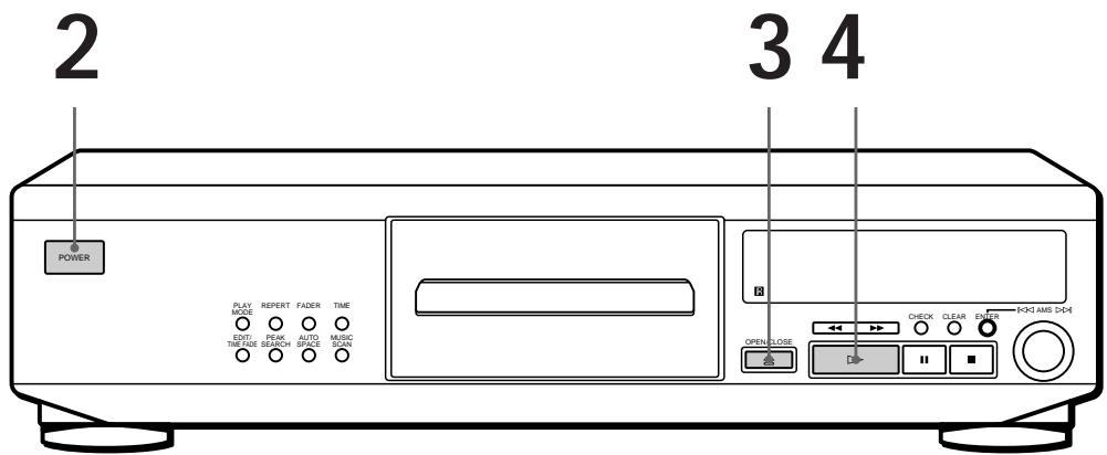 SONY CDP-XE900E - Lecture d'un disque compact - 1