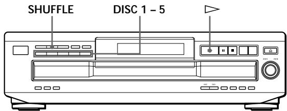 SONY CDP-CE335 - Lecture dans un ordre\ quelconque (lecture aléatoire) - 1