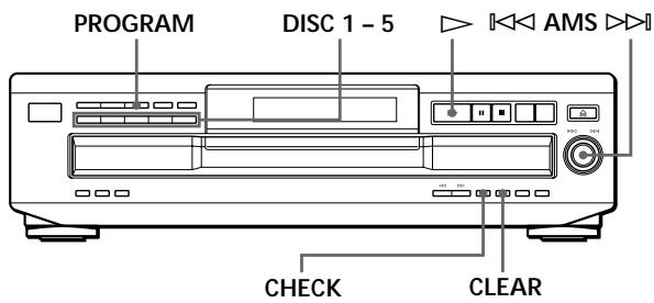 SONY CDP-CE335 - Creation de programmes musicaux personalisés (lecture programmée) - 1