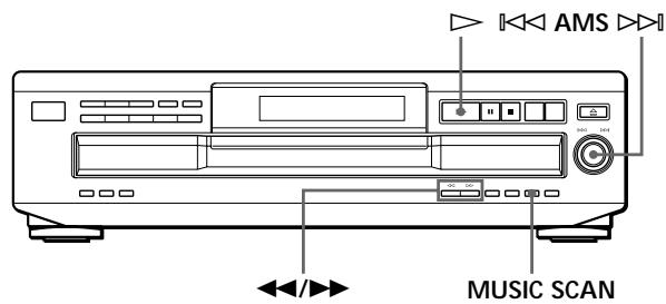 SONY CDP-CE335 - Localisation d'une plage déterminée ou d'un passage sur une plage - 1