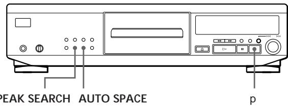 PEAK SEARCH AUTO SPACE p