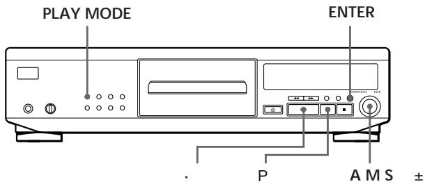 PLAY MODE ENTER • P AMS ±