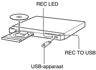REC LED REC TO USB USB-apparaat