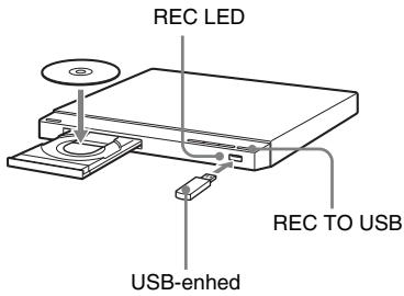 REC LED REC TO USB USB-enhed