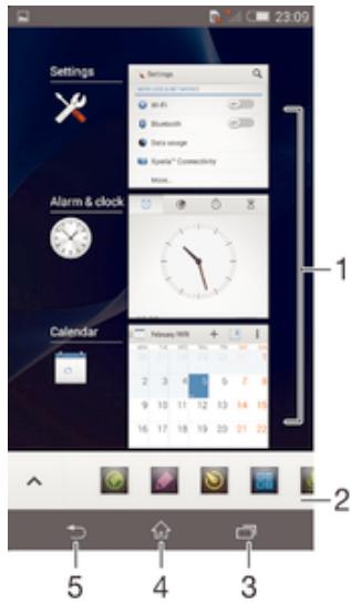 SONY XPERIA Z2,  XPERIA TABLET Z2 10,1 - Parcourir les applications - 1