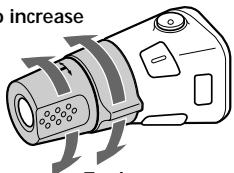 SONY CDX-C5000R - Changing the operative direction - 1