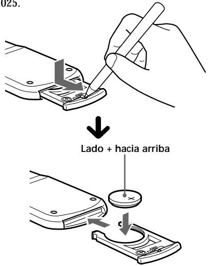 SONY CDX-C5000R - Sustitución de la pila de litio - 1