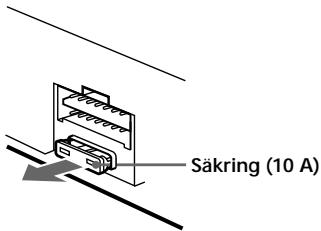 SONY CDX-C5000R - Byta sakring - 1