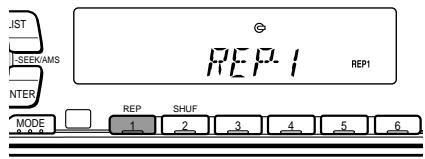 SONY CDX-C5000R - During playback, press ① (REP) repeatedly until the desired setting appears in the display. - 2