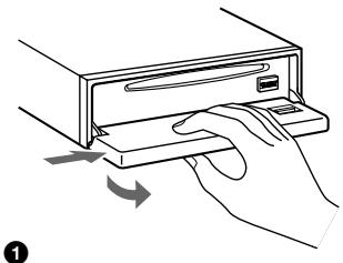 SONY CDX-C5000R - Extracción del panel frontal - 1