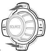 SONY MDX-C8500R - Pulse cualesquier lado de DISC/PRST varias vezes hasta que encontrar el disco desrado. - 1