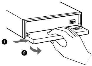 SONY MDX-C8500R - Extracción del panel frontal - 1