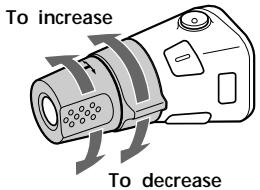 SONY MDX-C8500R - Changing the operative direction - 1