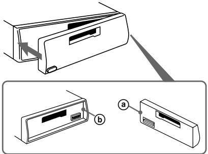 SONY XR-3100R - Colocar o paine frontal - 1