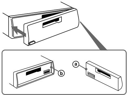 SONY XR-3100R - Inserción del panel frontal - 1