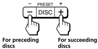 SONY XR-3100R - Switching to other discs - 1