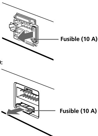 SONY XR-5880R - Sustitución del fusible - 1