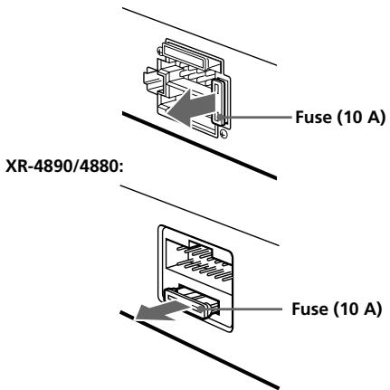 SONY XR-5880R - Fuse replacement - 1