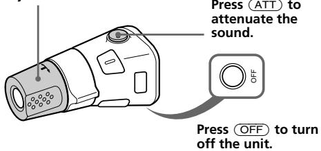 SONY XR-5880R - Rotate the VOL control to adjust the volume. - 1