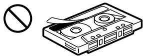 SONY XR-5880R - Cuidados de los cassettes - 2