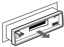 SONY XR-C353 - Az egység kivétele - 4