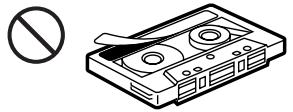 SONY XR-C5109R - Cuidados de los cassettes - 2
