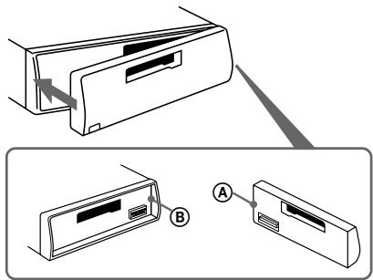 SONY XR-C5109R - Attaching the front panel - 1