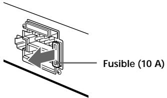 SONY XR-C5109R - Sustitución del fusible - 1