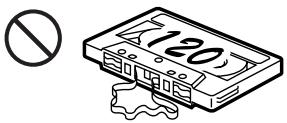 SONY XR-C5109R - Cuidados de los cassettes - 3