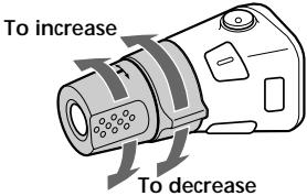 SONY XR-C5109R - Changing the operative direction - 1