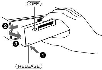 SONY XR-C5109R - Extracción del panel frontal - 1