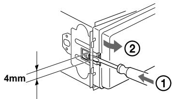 SONY XR-L500 - Remove the unit - 1