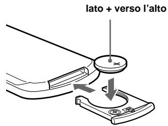 SONY XR-L500 - Sostituzione della batteria al litio - 2