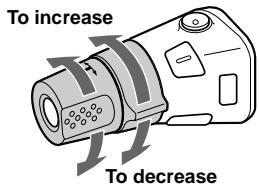 SONY XR-L500 - Changing the operative direction - 1