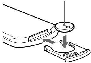 SONY XR-L500 - Austauschen der Lithiumbatterie - 3