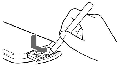 SONY XR-L500 - Remplacement de la pile au lithium - 1