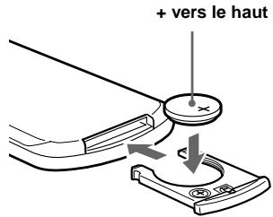 SONY XR-L500 - Remplacement de la pile au lithium - 2