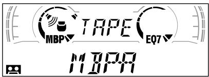 SONY XR-L500 - Druk herhaaldelijk op (MBP) voor degewenste luisterpositie. - 1