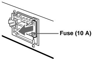 SONY XR-L500 - Fuse replacement - 1