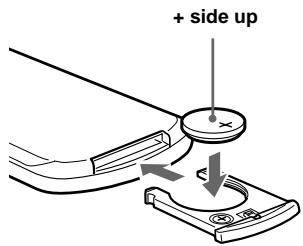 SONY XR-L500 - Replacing the lithium battery - 2