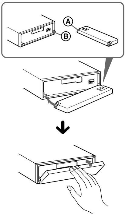 SONY XR-L500 - Applicazione del pannello frontale - 1