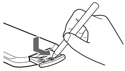 SONY XR-L500 - Replacing the lithium battery - 1