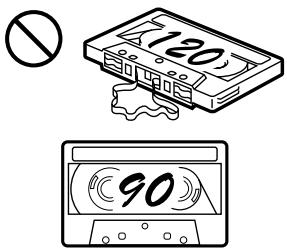 SONY XR-L500 - The use of cassettes longer than 90 minutes is not recommended except for long continuous play - 1