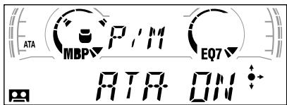 SONY XR-L500 - Druk op de (+) zijde van (SEEK) om "ON" te kiezen. - 1