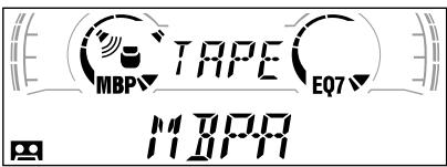 SONY XR-L500 - Drucken Sie MBP so oft, bis die gewünschte Hörposition erscheidt. - 1