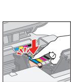 EPSON STYLUS CX3900 - Removing and Installing Ink Cartridges • Retrait et installation des cartouches d'encre • Tintenpatronen entnehmen und einsetzen • Cartridges verwijderen en installeren - 7